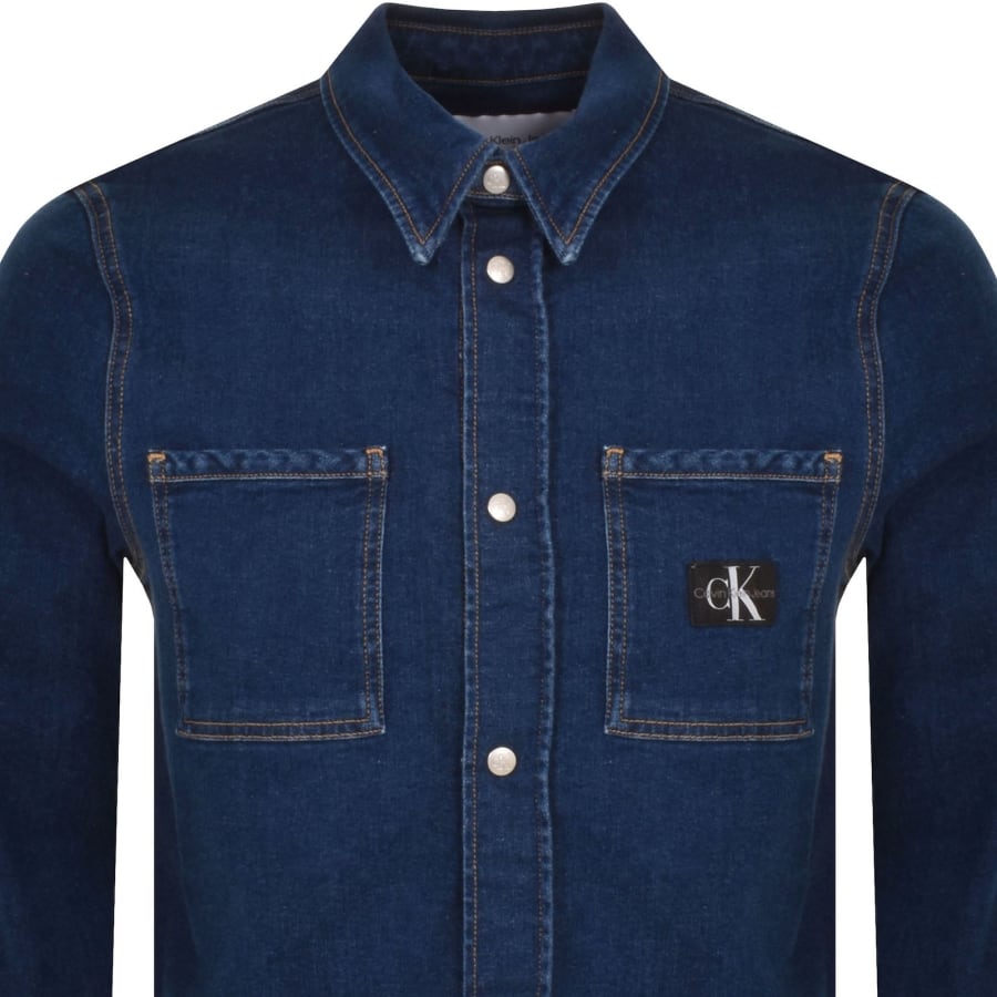 Calvin Klein Jeans Long Sleeve Denim Shirt Blue